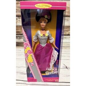 French Barbie Dolls of the World Collection Second Edition 1996 Mattel 16499 New